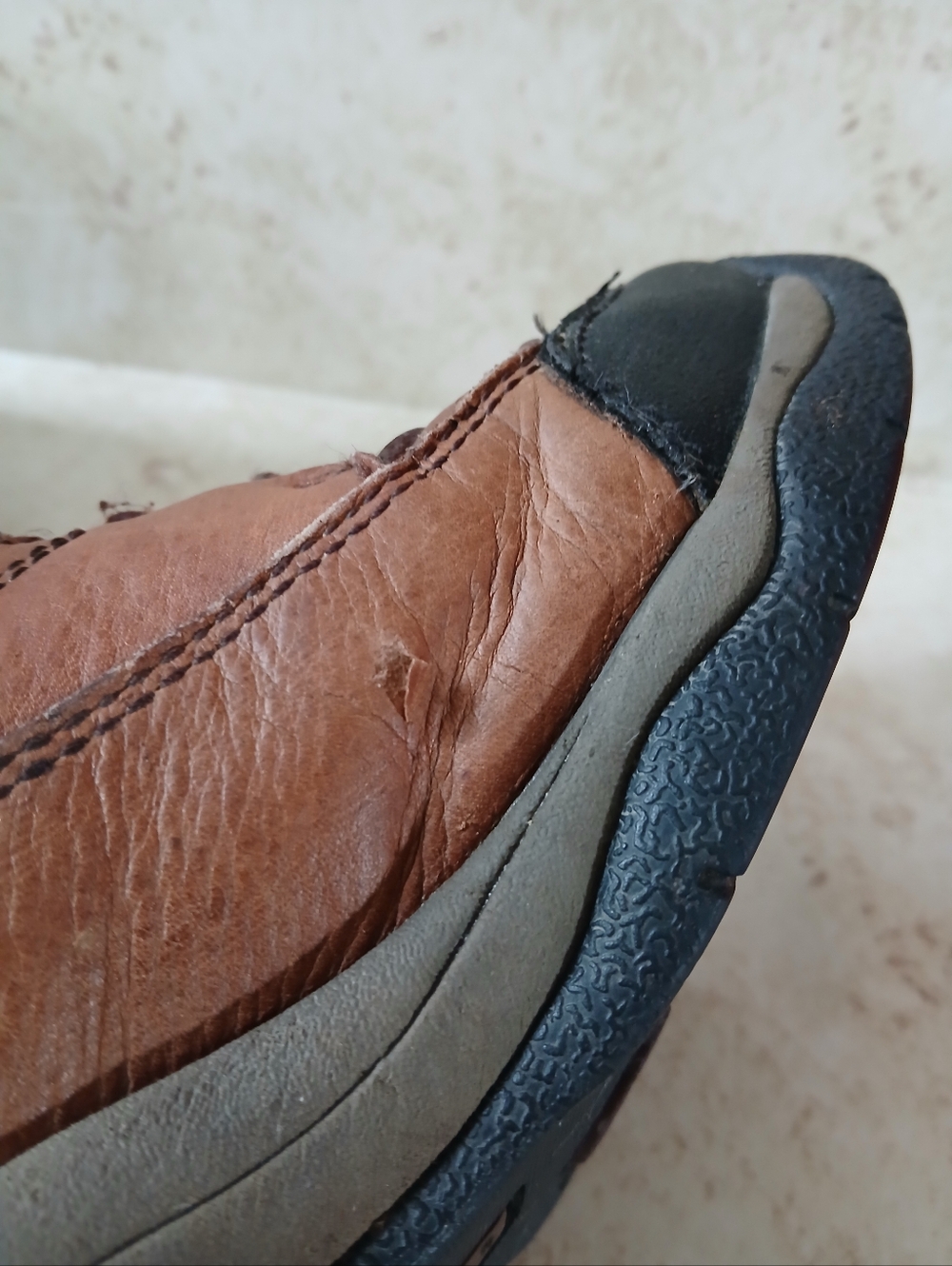 Ariat Brown Full Grain Leather Men’s Work/Hiking Boots with Black Outsole Sz 6B - Picture 5 of 13